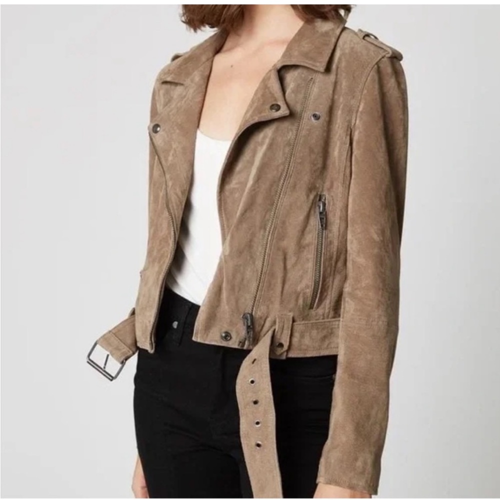 Blank NYC Rosemary Suede Moto Jacket
